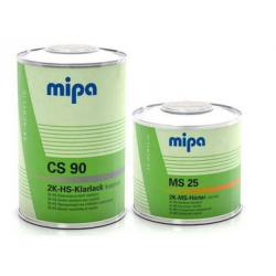 Lakier bezbarwny Mipa 2K-HS CS90 1L + utwardzacz MS25 0.5L